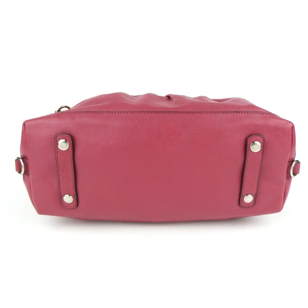 Coach Ashley Pink Leather Satchel Shoulder Bag F15445